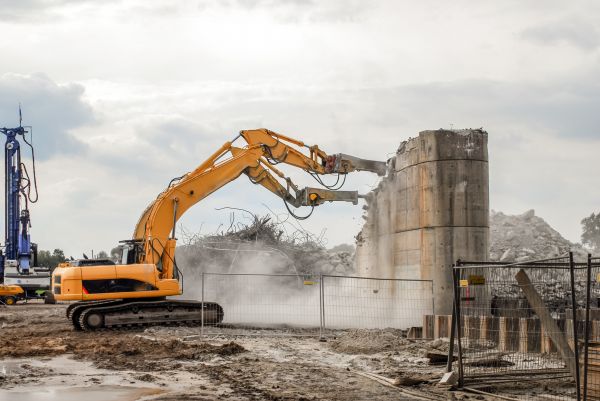 Silo Demolition in Doylestown